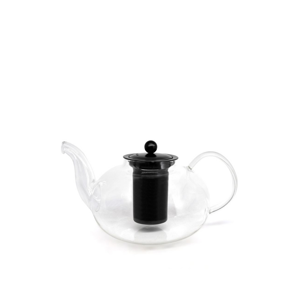 CH'A Tea Glass Teapot with Infuser 1.5L Black