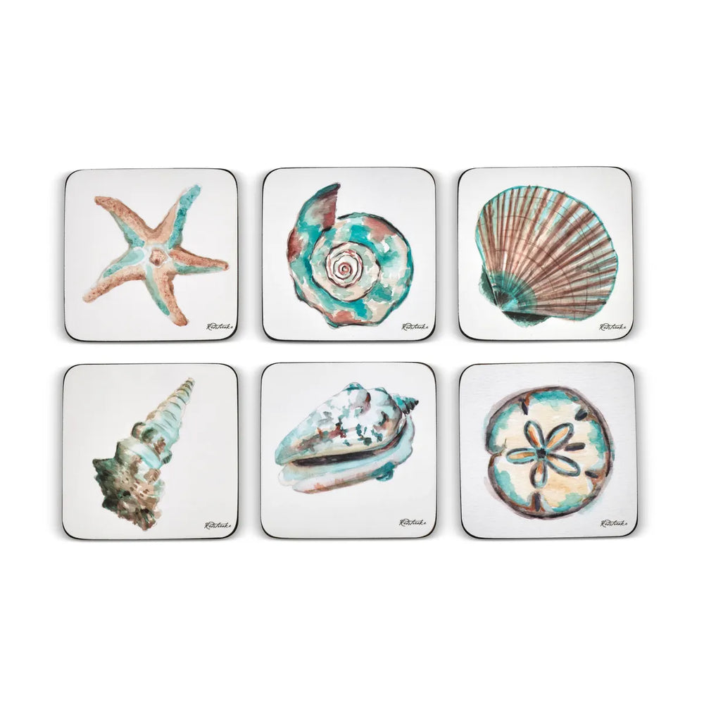 Coastal Shore Coasters - Set of 6