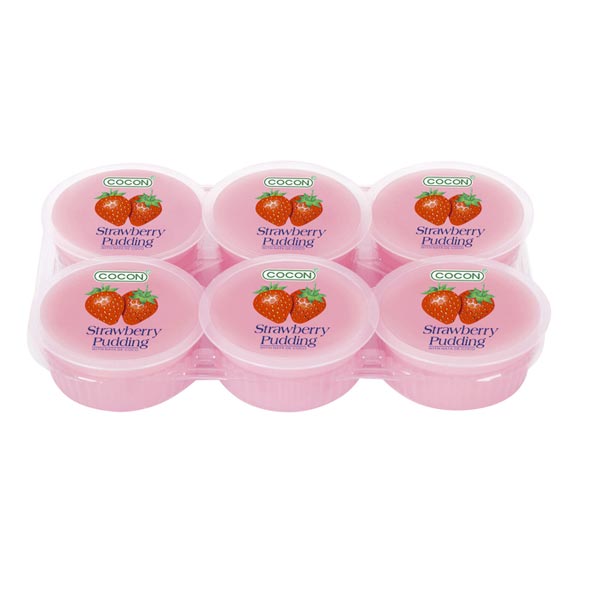 Cocon Nata de Coco Pudding 118g-Strawberry