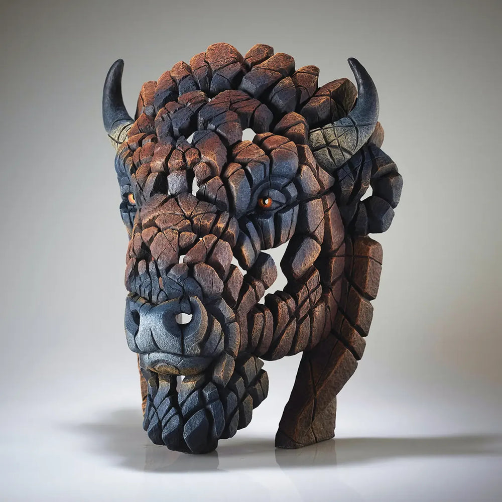Edge Sculpture North American Bison Bust
