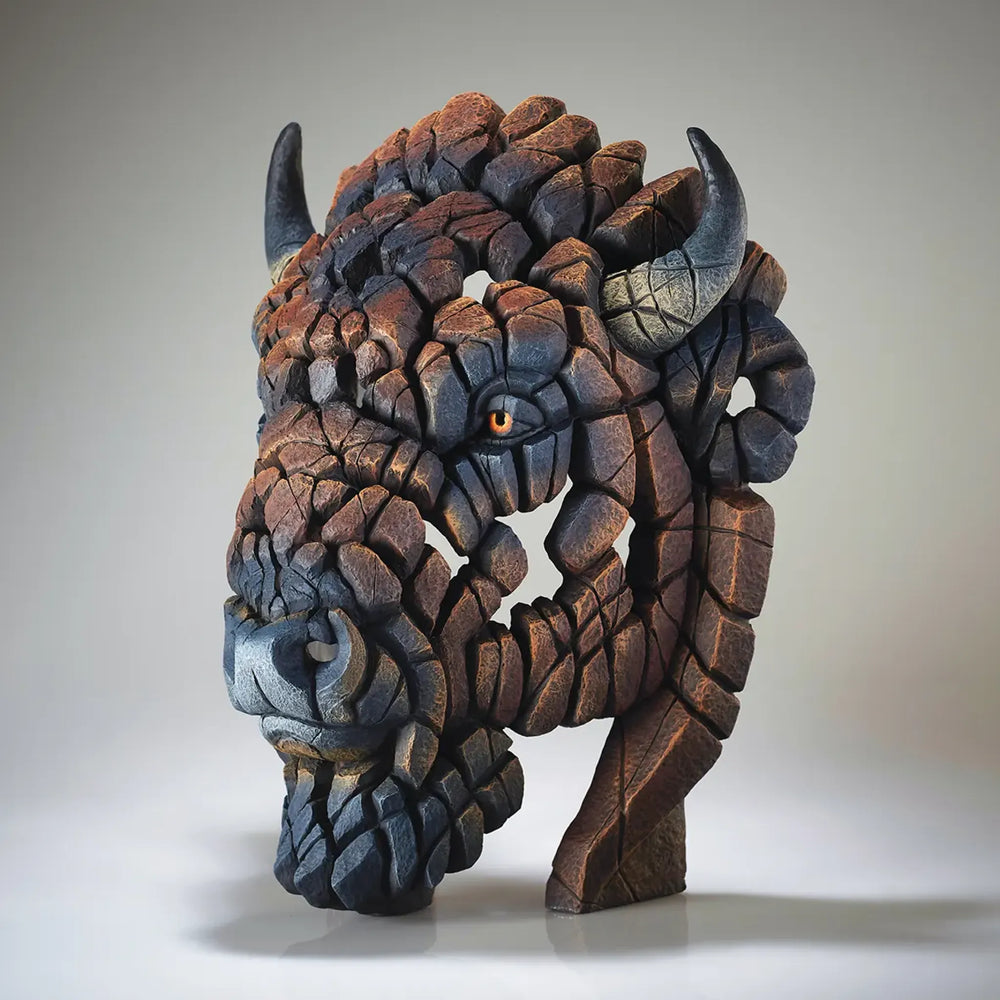 Edge Sculpture North American Bison Bust