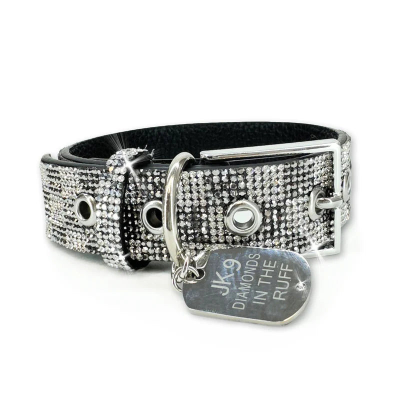 Medium Checkmate Light Dog Collar Diamonds in the Ruff by Jacqueline Kent