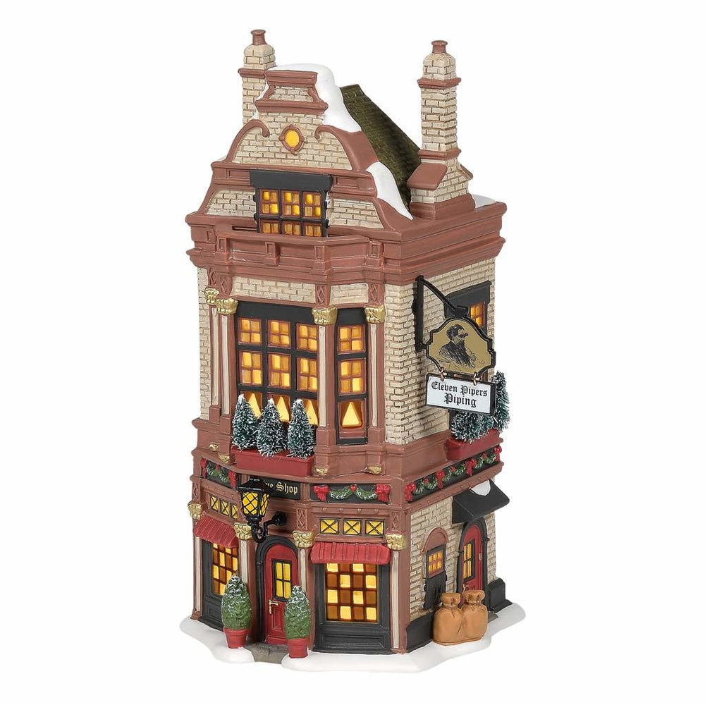 Dickens Village - Eleven Pipers Piping Shop