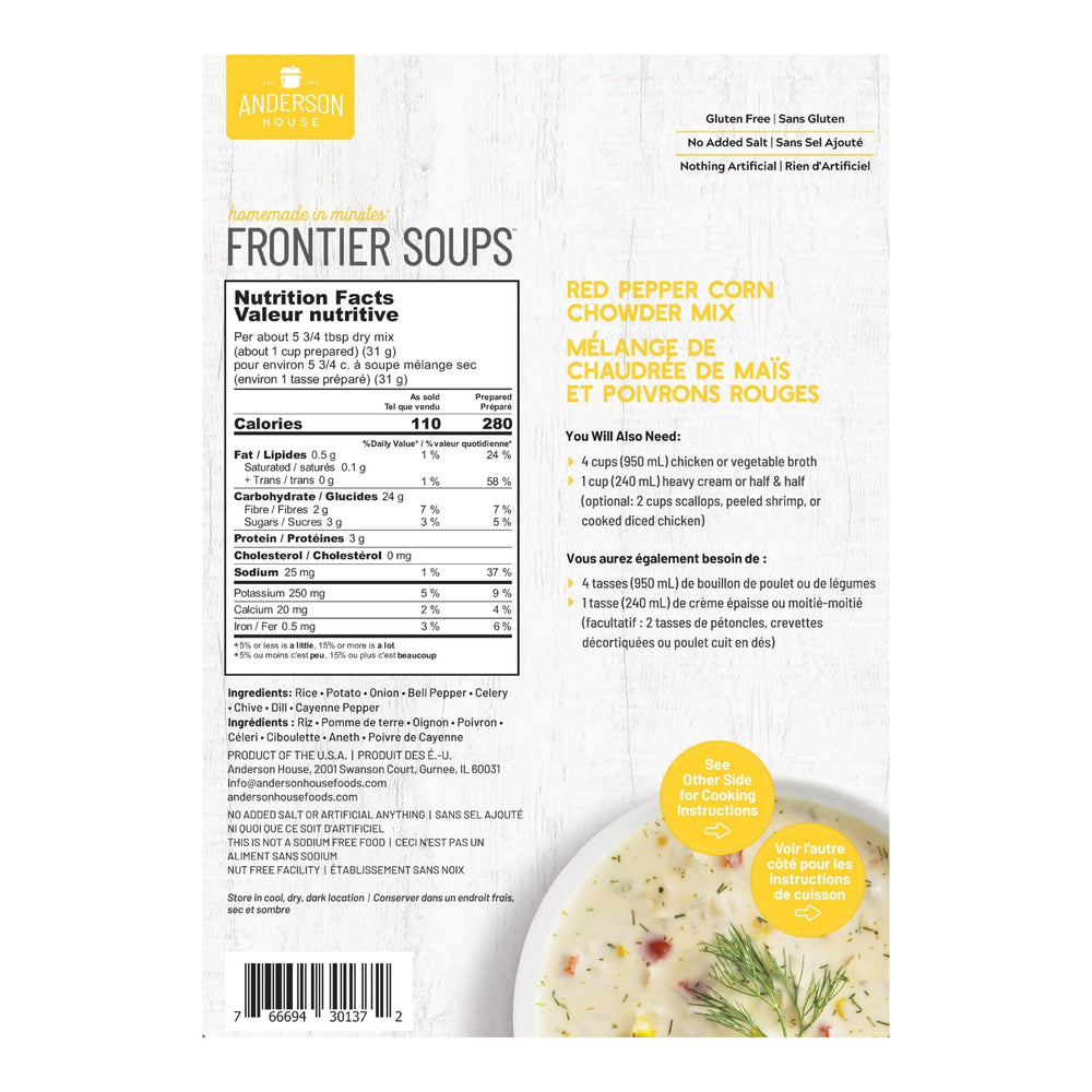 Frontier Red Pepper Corn Chowder Soup Mix - 142 g