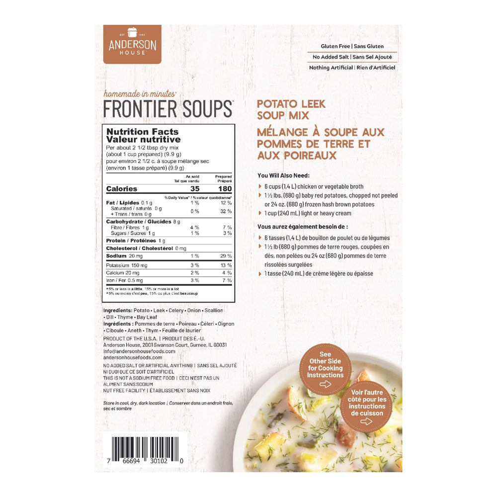 Frontier Potato Leek Soup Mix - 92 g