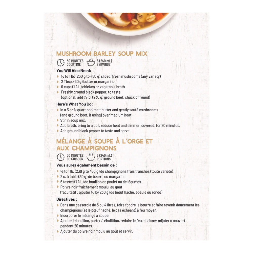 Frontier Mushroom Barley Soup Mix - 113 g