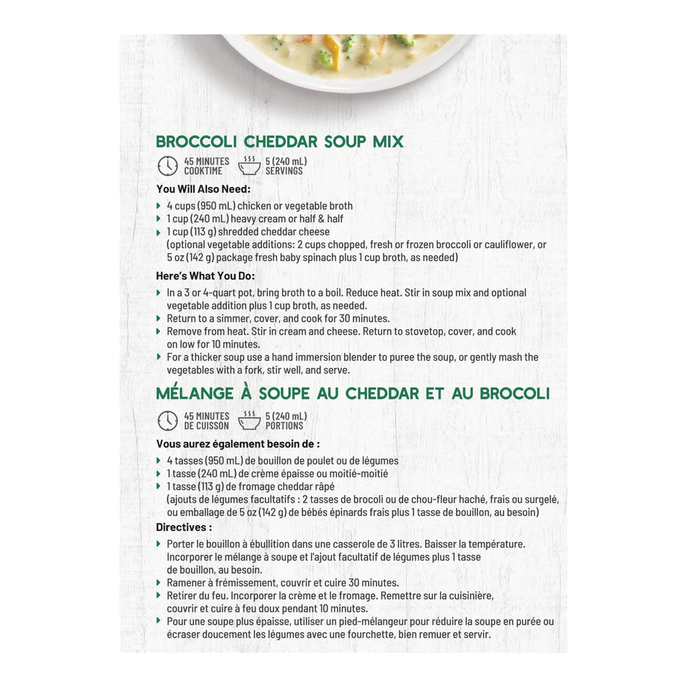 Frontier Broccoli Cheddar Soup Mix - 142 g