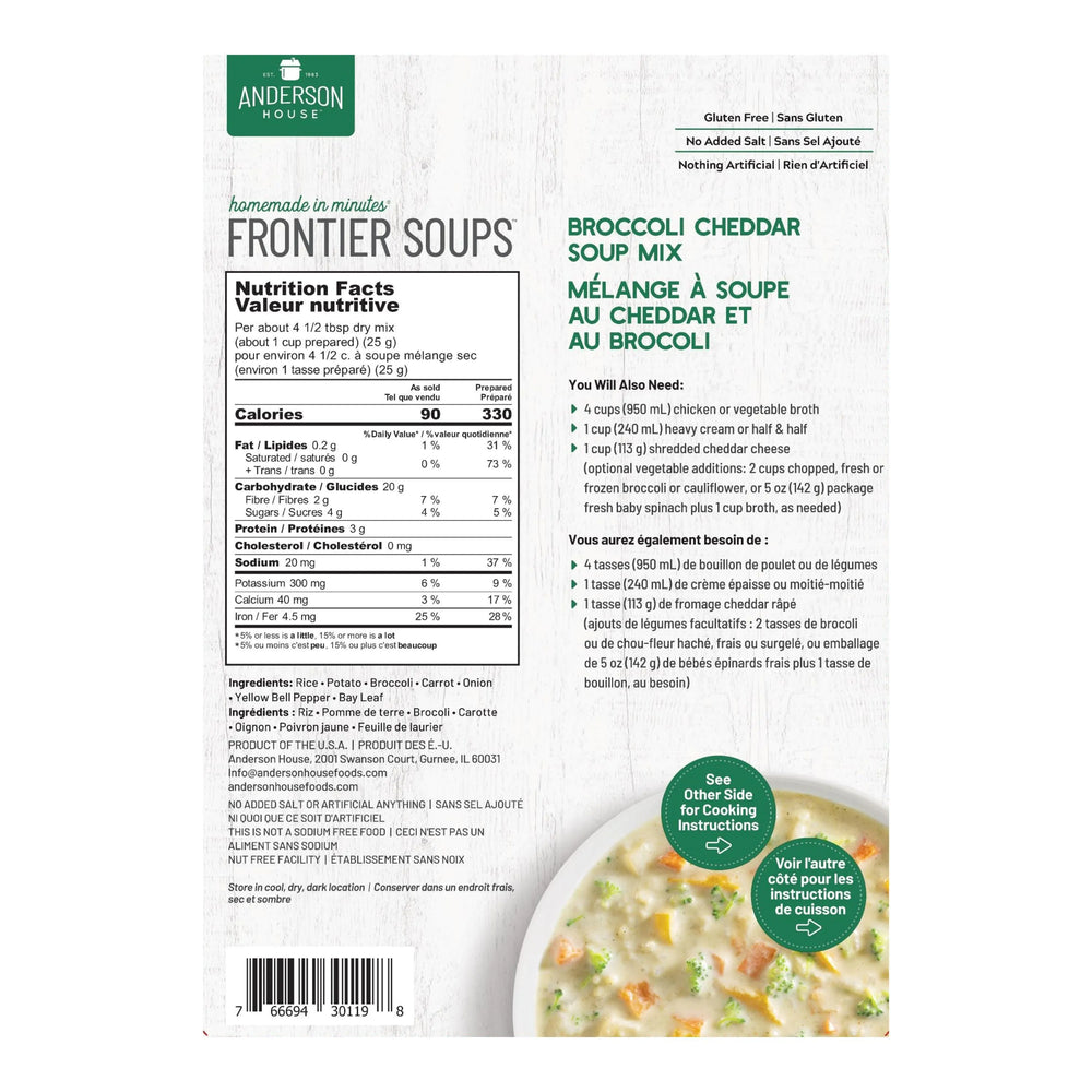 Frontier Broccoli Cheddar Soup Mix - 142 g