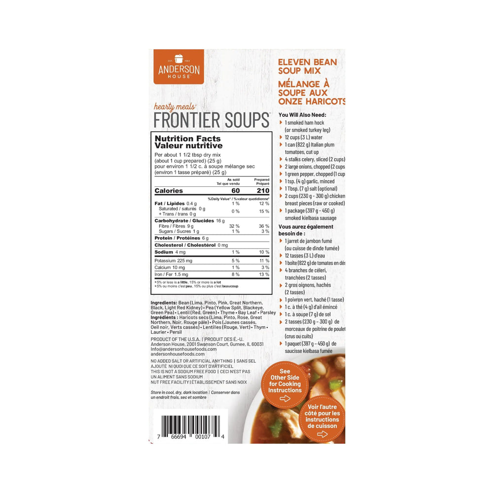 Frontier Eleven Bean Soup Mix - 510 g
