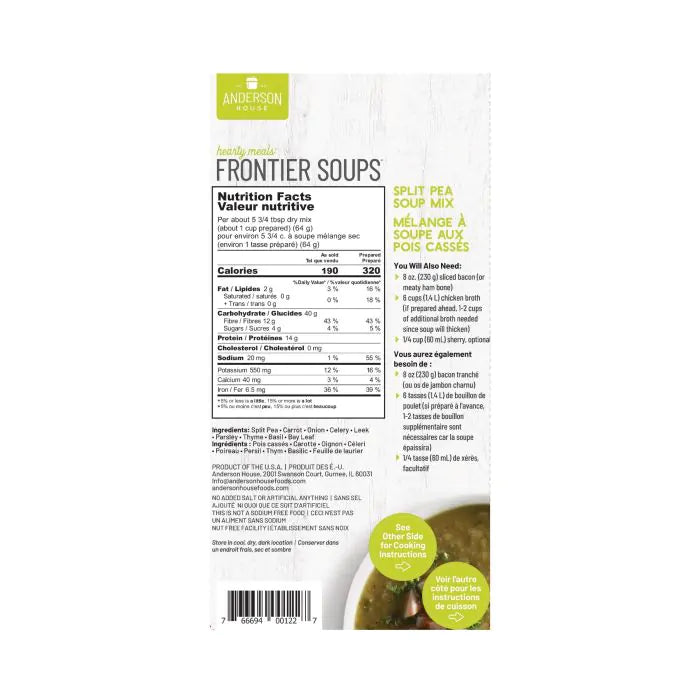 Frontier Green Pea Soup Mix - 454 g