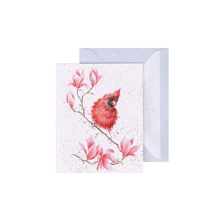 Wrendale Gift Enclosure Card Blossom Cardinal