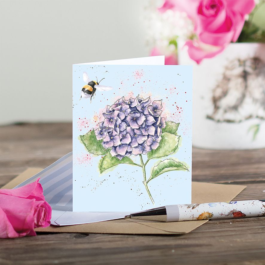 Wrendale Gift Enclosure Card Hydrangea