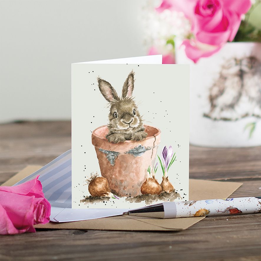 Wrendale Gift Enclosure Card The Flower Pot