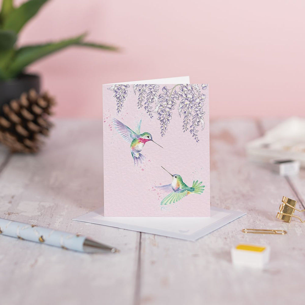 Wrendale Gift Enclosure Card Wisteria Wishes