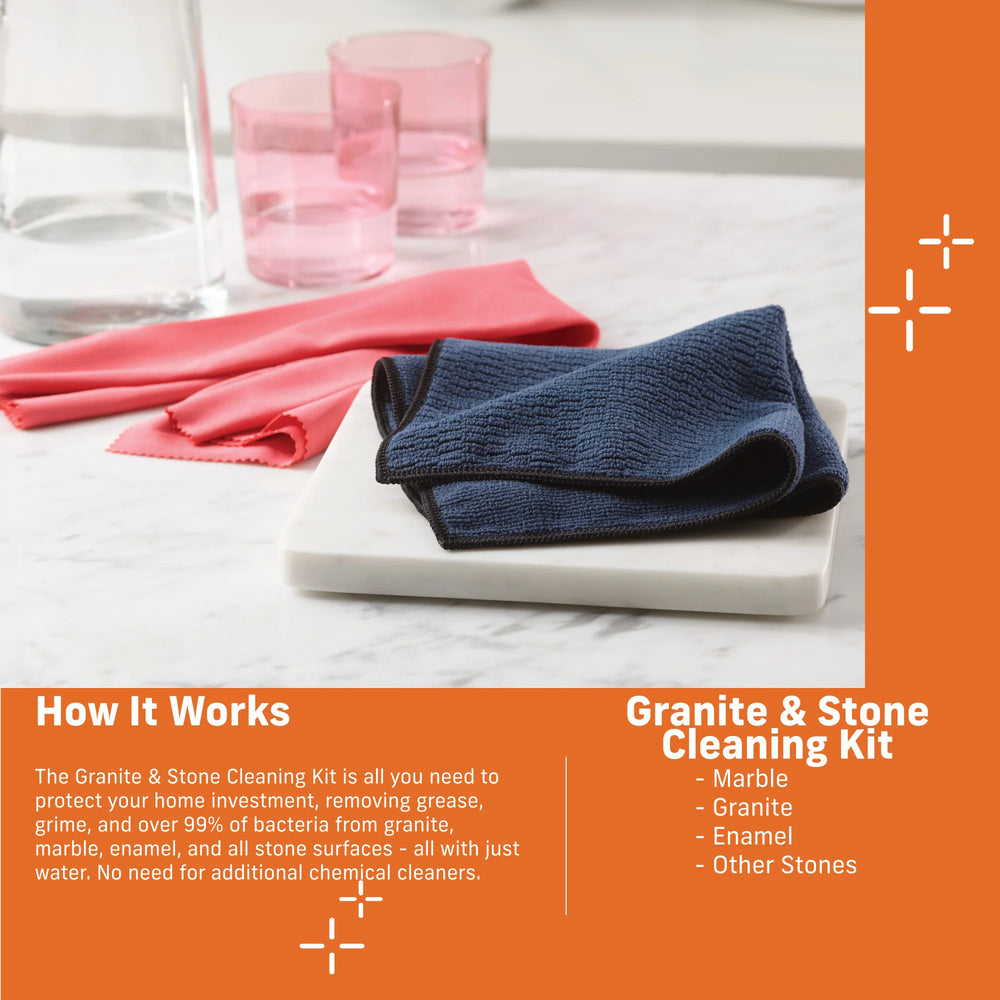E-Cloth Granite & Stone Cleaning Pack 2pk