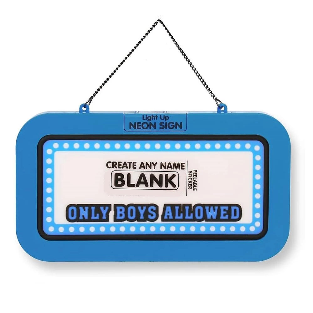 Neon Sign - Only Boys Allowed