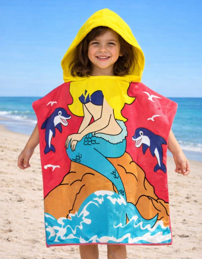 Grand Kid's Beach Towel Robe Hoodie