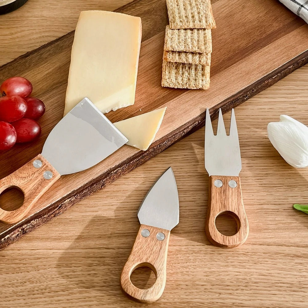 Natural Living Alpine Cheese Knives Set of 3