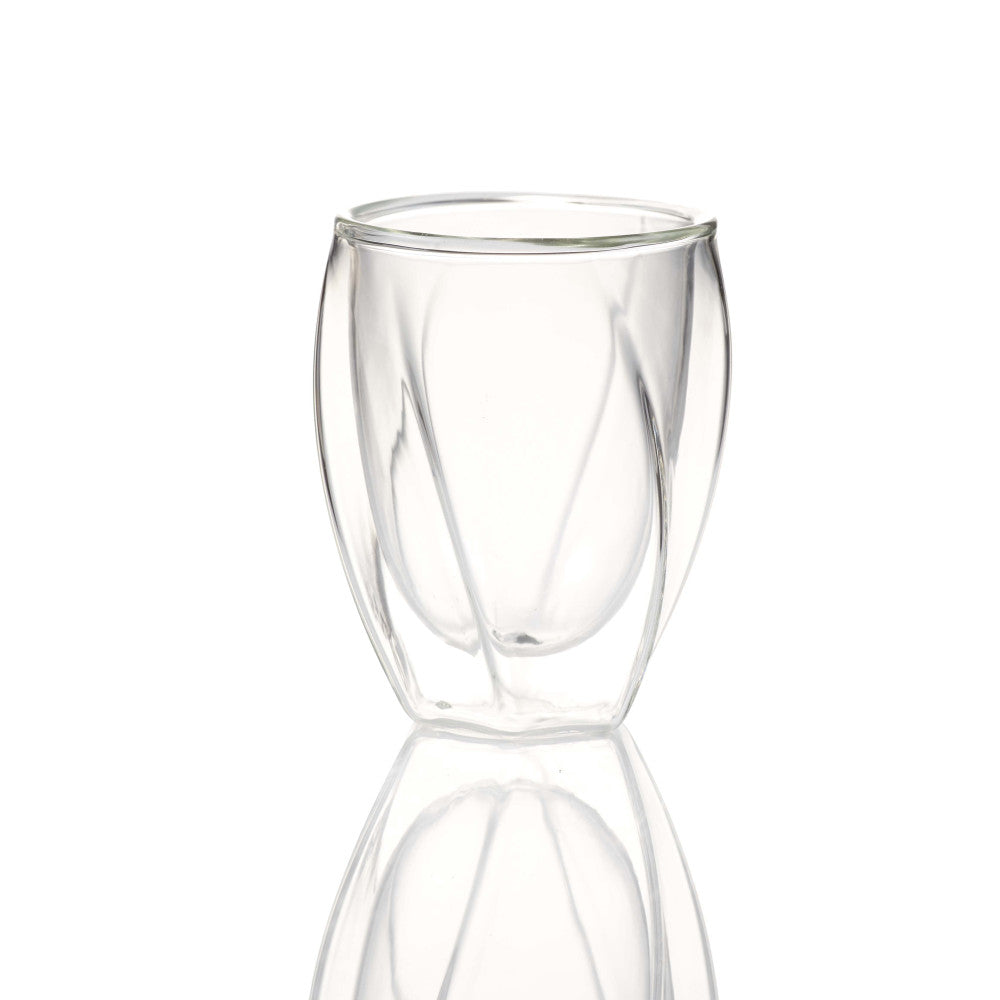 The Double Wall Twist Glass 300 ml, Set of 2
