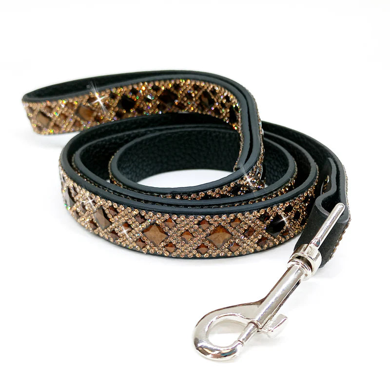 Chocolate Diamonds Dog Leash Diamonds in the Ruff by Jacqueline Kent