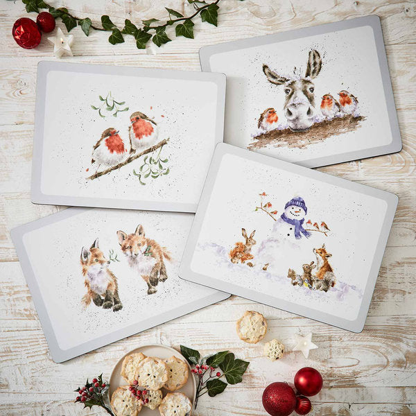 Wrendale Pimpernel Christmas Placemats Set of 4