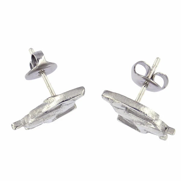 St Justin Running Hare Stud Earrings