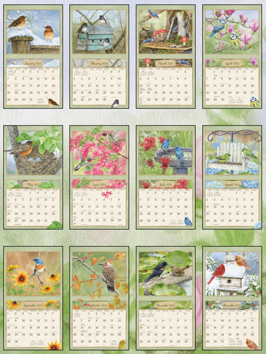 Lang 2024 Calendar Birds in the Garden Rob McIntosh