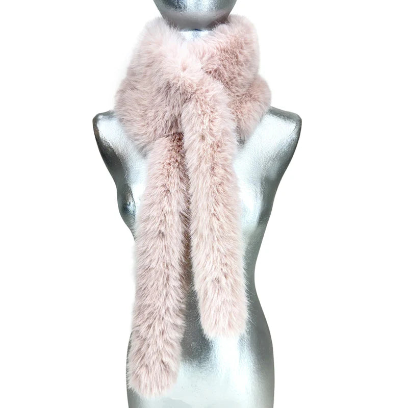 Faux Fur Fantasy Light Pink Stole by Jacqueline Kent