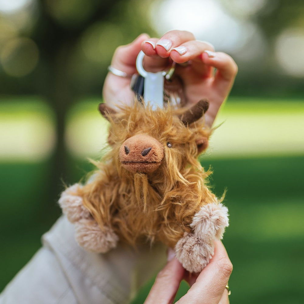 Wrendale Plush Keyring - Gordon Highland Cow