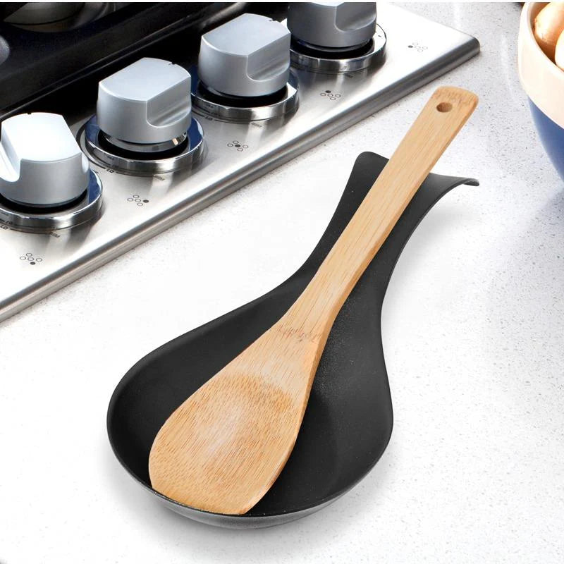 OGGI Curved Spoon Rest Black