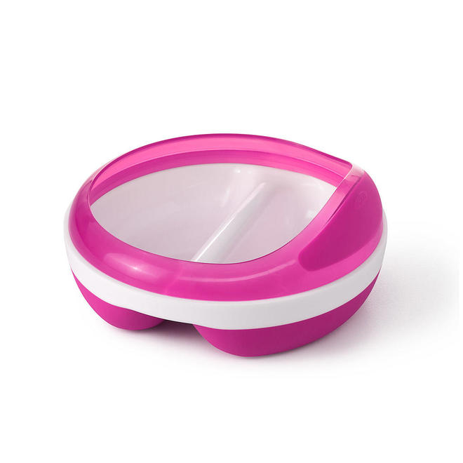 OXO Tot Divided Feeding Dish Pink