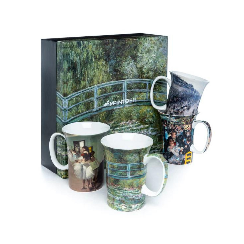 Impressionists Set of 4 Mugs