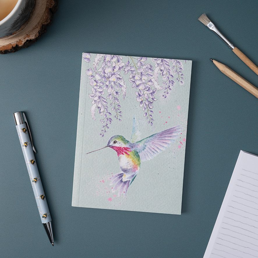 Wrendale Small Notebook Wisteria Wishes