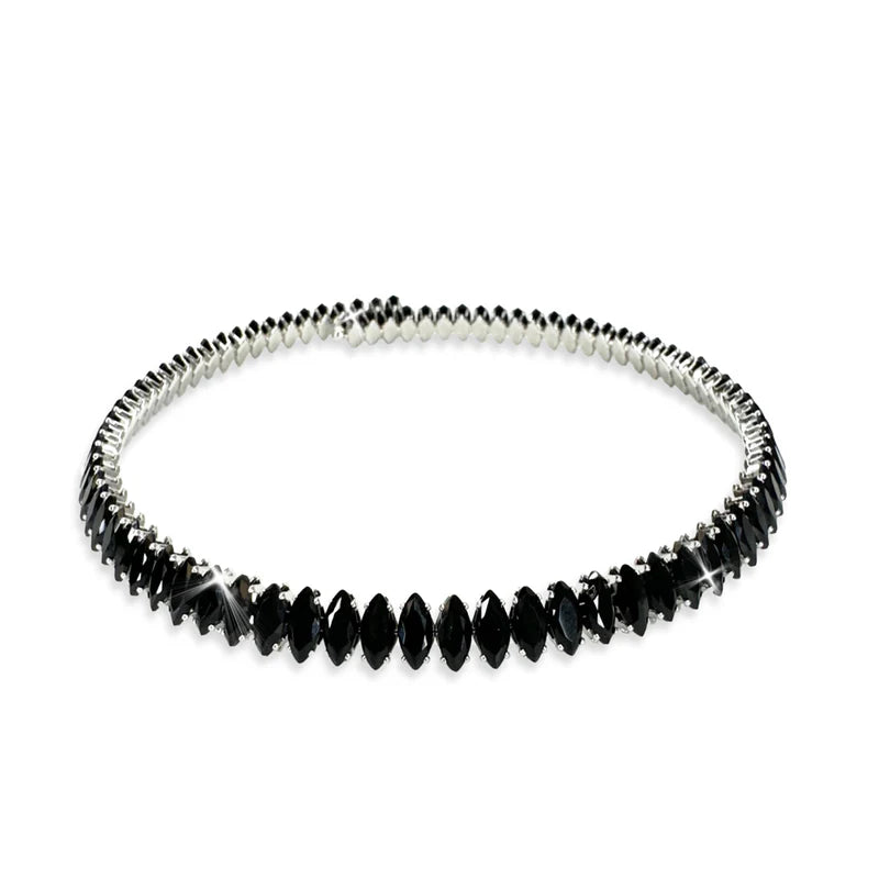 Black Crystal Choker Necklace by Jacqueline Kent