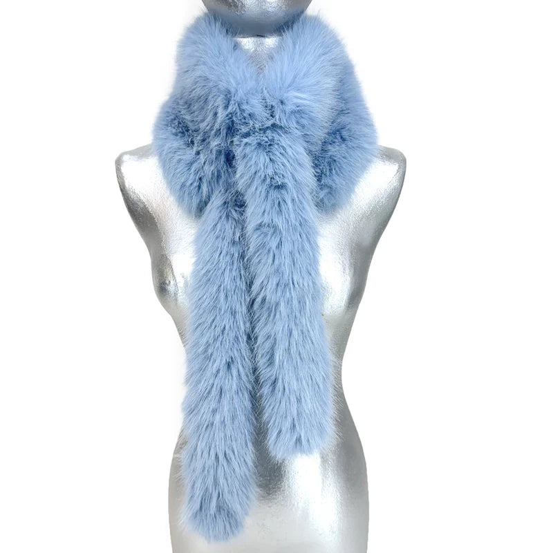 Faux Fur Fantasy Blue Stole by Jacqueline Kent