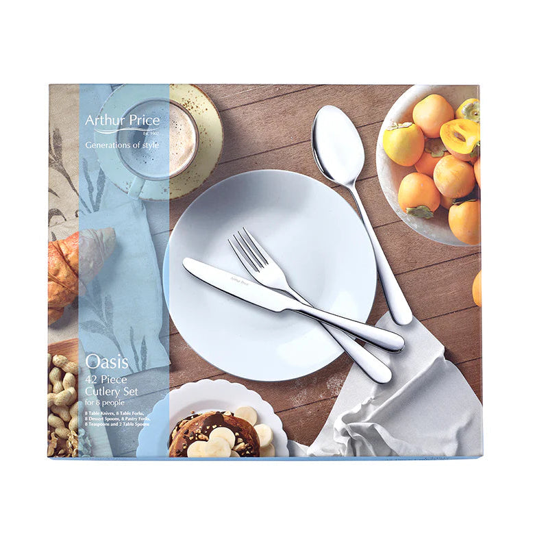 Arthur Price Oasis 42 Piece Flatware Set