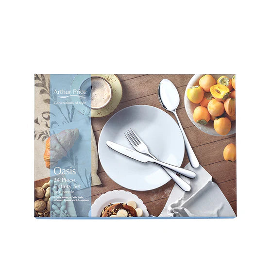 Arthur Price Oasis 24 Piece Flatware Set
