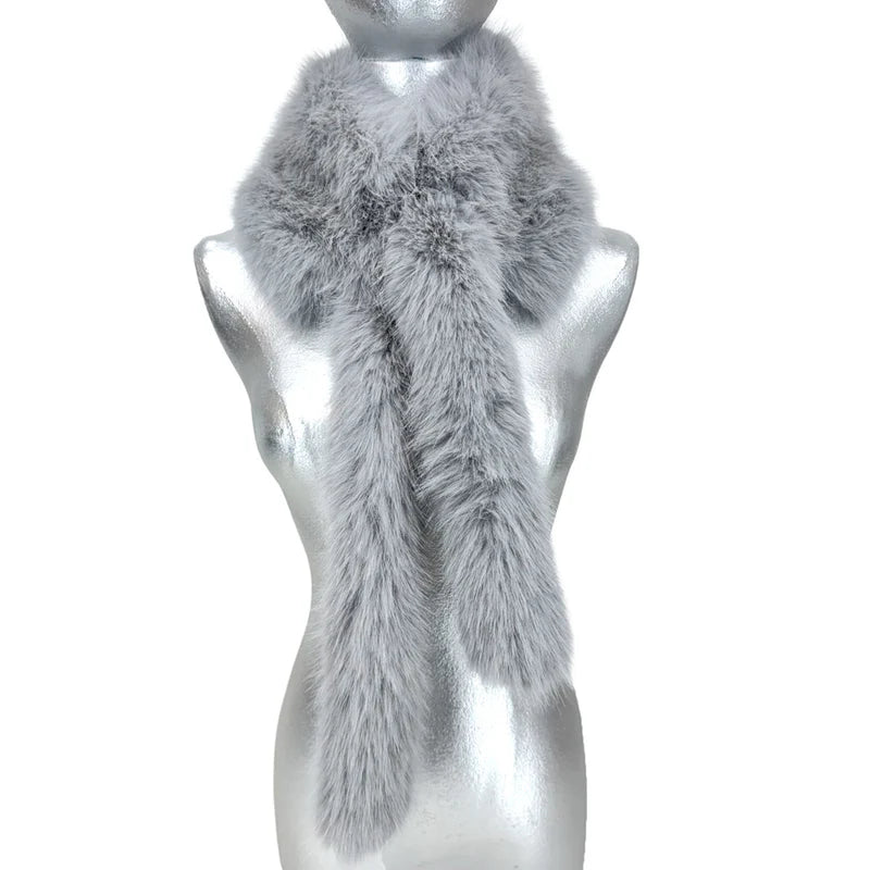 Faux Fur Fantasy Grey Stole by Jacqueline Kent