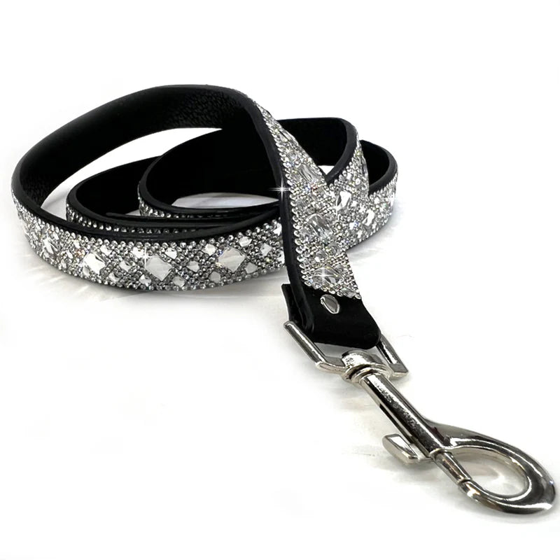 Silver Dog Leash Diamonds in the Ruff by Jacqueline Kent