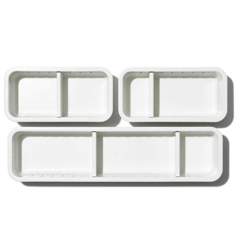 OXO - 3pc Slim Adjustable Drawer Bin Set
