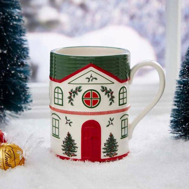 Spode Christmas Tree Mug Green 11oz