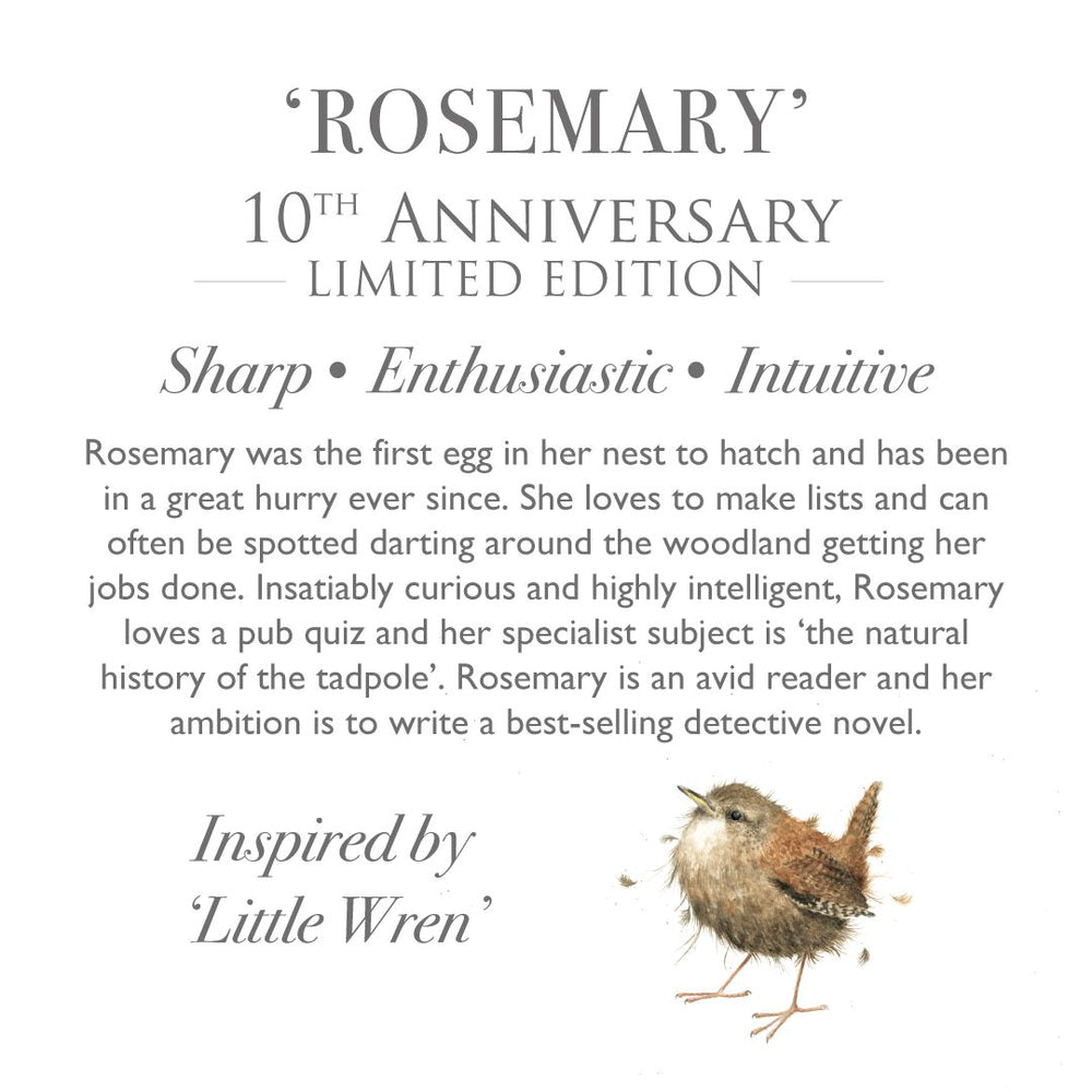 Wrendale Plush - Medium 'Rosemary' Wren (Limited Edition)