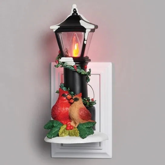 Nightlight - Cardinals by Lamp Post