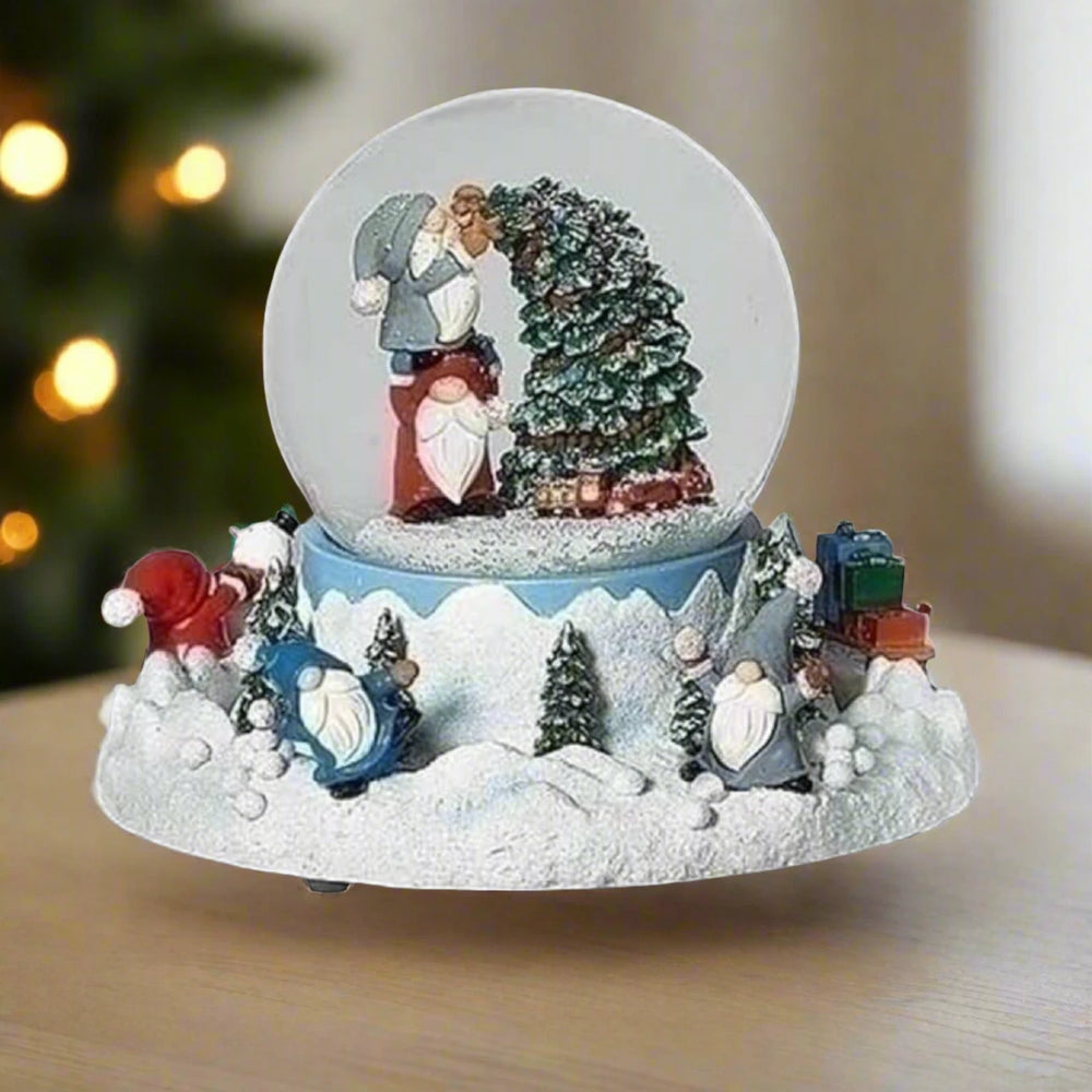 Roman Lighted Swirl Musical Gnomes