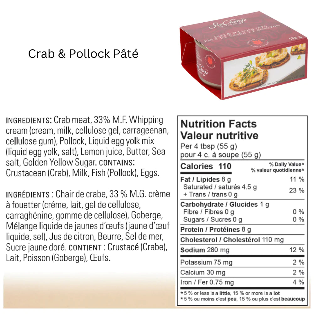 SeaChange Seafoods 3-Pack Variety Seafood Pâté