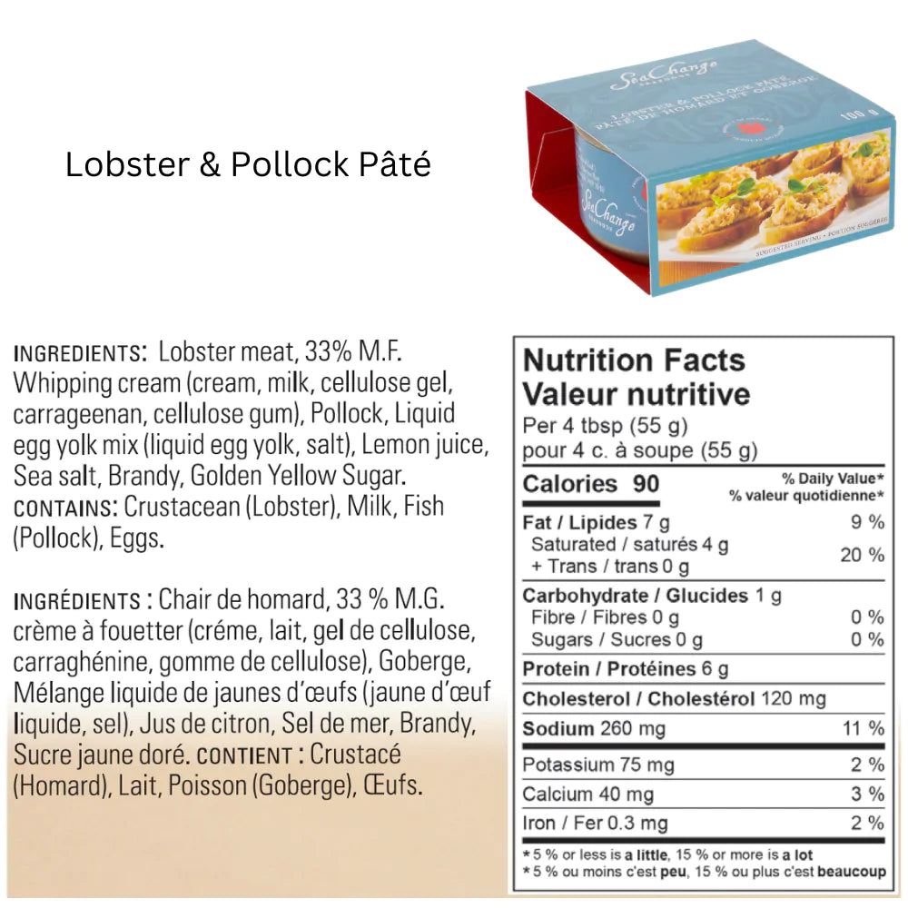 SeaChange Seafoods 3-Pack Variety Seafood Pâté