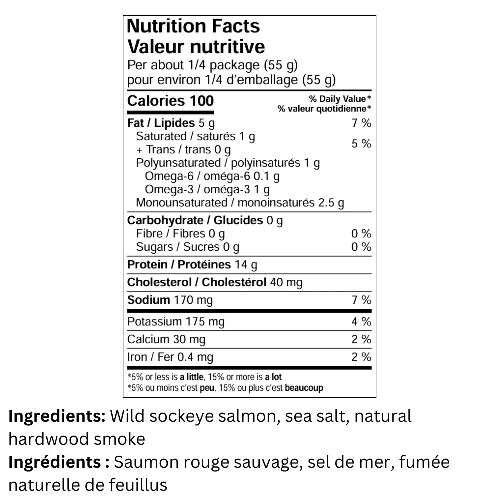SeaChange Wild Smoked Sockeye Salmon Box - 227 g