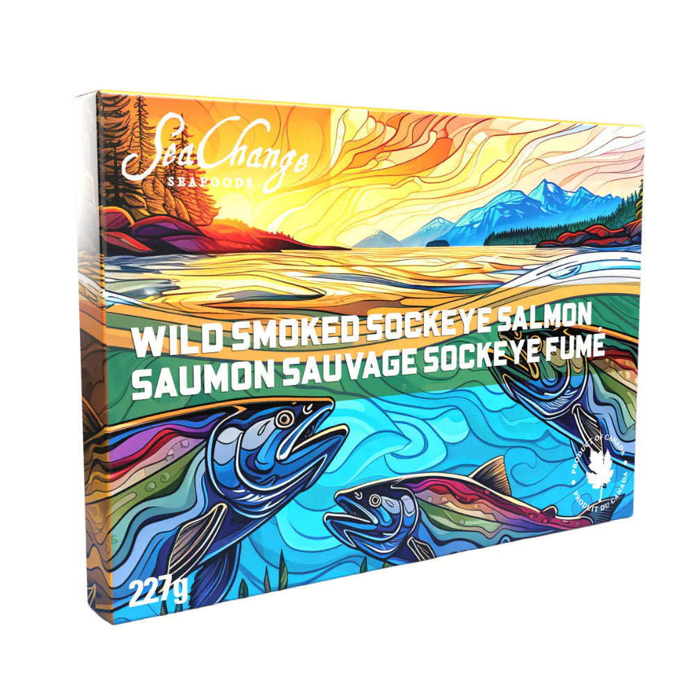 SeaChange Wild Smoked Sockeye Salmon Box - 227 g