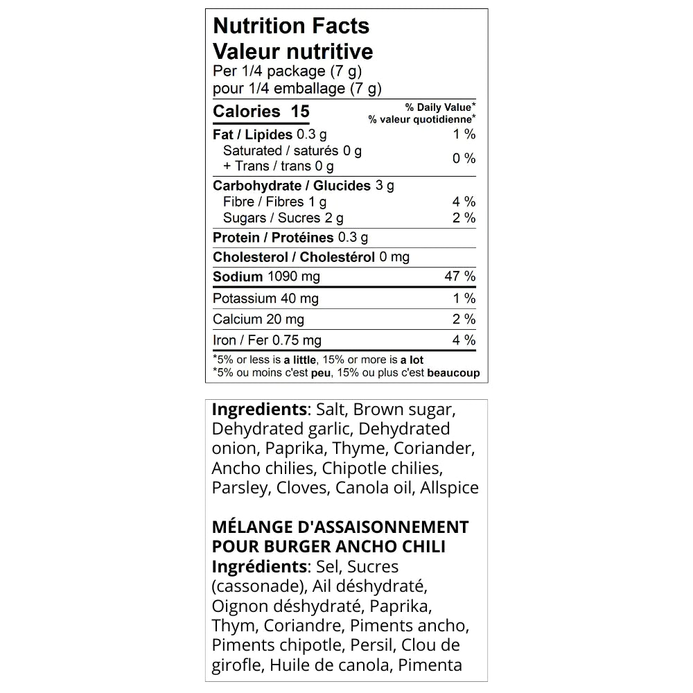 Urban Accents Ancho Chile Pork Burger Seasoning Mix - 1 oz. tent