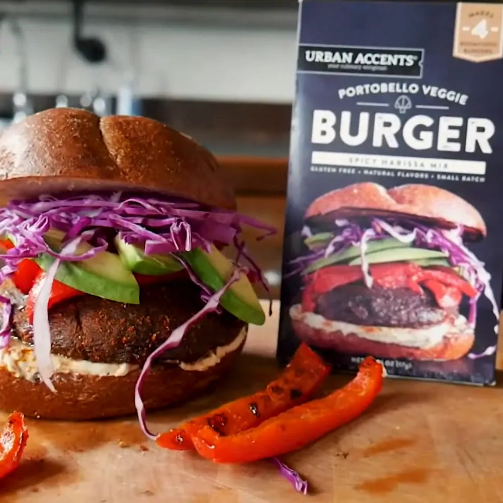 Urban Accents Portobello Veggie Burger Seasoning Mix - 0.6 oz. tent